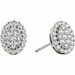 .31 TCW White Gold Diamond Halo Pave Earrings E20237W - image 3