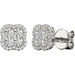 .63 TCW White Gold Diamond Pave Halo Flower Stud Earrings E21974W - image 3