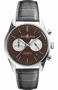 Bell & Ross Vintage Officer #1 of 500 Limited Edition Men's Watch BRG126-BRN-ST/SCR2