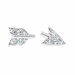 Diamond Broken Arrow Earrings, 0.07 Carat on 14k White Gold E007AW1W - image 0