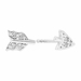 Diamond Broken Arrow Earrings, 0.07 Carat on 14k White Gold E007AW1W - image 1