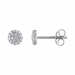 Diamond Earrings, 0.17 Carat on Solid 18k White Gold E137WDIA - image 2