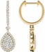 Diamond Earrings, 1.45 Carat Diamonds on 18k Yellow Gold E20240Y - image 2