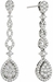 Diamond Earrings, .58 Carat Diamonds on Solid 18k White Gold E20251W - image 3