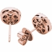 .43 TCW Rose Gold Diamond Halo Pave Earrings E20236R - image 4
