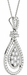 Diamond Oval Pendant, 1.03 Carat on 18k White Gold P20245W - image 1