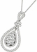 Diamond Oval Pendant, 1.03 Carat on 18k White Gold P20245W - image 3