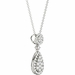 Diamond Pear Pendant, .65 Carat on Solid 18k White Gold P21959W - image 1