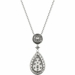 Diamond Pear Pendant, .65 Carat on Solid 18k White Gold P21959W - image 4
