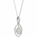 Diamond Pendant, 1.04 Carat on 18k White Gold Necklace P21956W - image 1