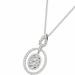 Diamond Pendant, 1.04 Carat on 18k White Gold Necklace P21956W - image 3
