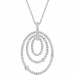 Diamond Pendant, .86 Carat on Solid 18k White Gold P21963W - image 0