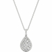 Diamond Pendant, .87 Carat on Solid 18k White Gold P21960W - image 0