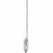Diamond Pendant, .83 Carat on Solid 18k White & Yellow Gold P21953WY - image 2