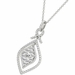 Diamond Pendant, .95 Carat on Solid 18k White Gold P21955W - image 3