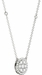 Diamond Round Pendant, .56 Carat on Solid 18k White Gold P20242W - image 1