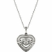 Fluttering Diamond Heart Pendant on White Gold P21958W - image 4