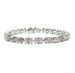 Oval Lab Diamond Tennis Bracelet on 14k White Gold - image 0