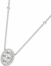 Diamond Oval Pendant, .71 Carat on Solid 18k White Gold P20243W - image 3