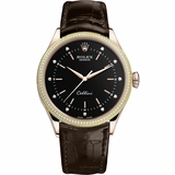 Rolex Cellini Time 18k Rose Gold Diamonds Men's Watch 50605RBR-0013