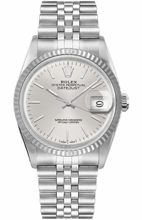 Rolex Datejust 36 Silver Index Dial Unisex Watch 16014
