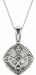 Diamond Square Pendant, 1.41 Carat on Solid 18k White Gold P20246W - image 4